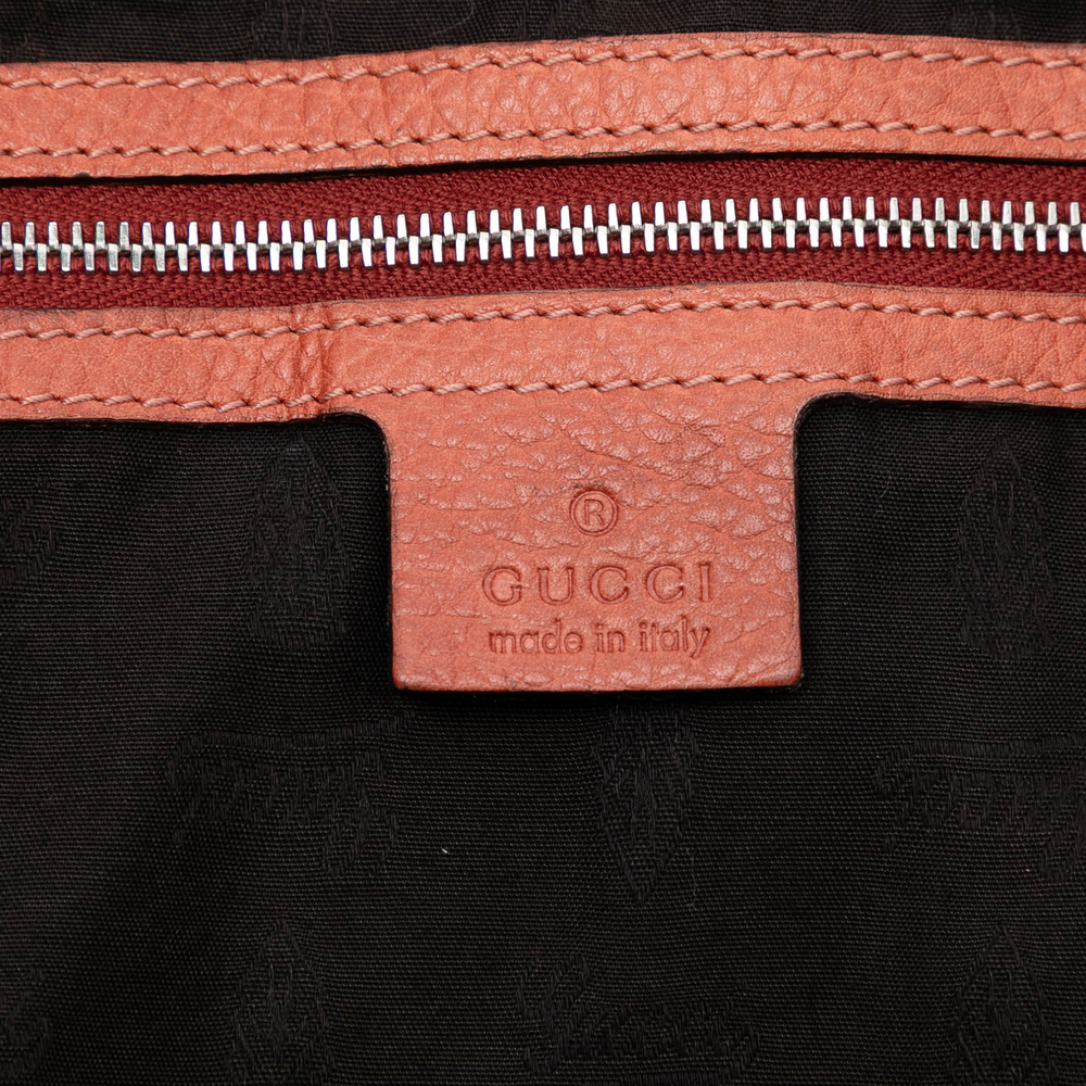 Pre-Loved Gucci Medium Leather Bamboo Bar Tote - Picture 5 of 7